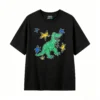 主图_1 Remera Algodón Estampado Dinosaurio Artístico Casual Premium