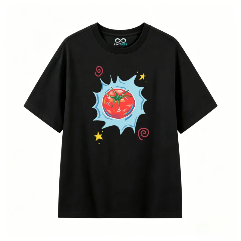 Remera Algodón Estampado Tomate Diseño Pop Art Casual 1104