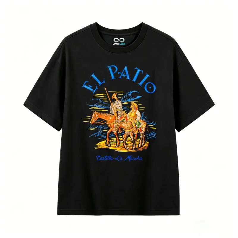 Remera El Patio Algodón Estampado Quijote Diseño Casual