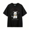 Remera Algodón Estampado Perro Lazo Diseño Urbano Premium