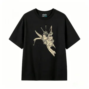 主图_1 Remera Algodón Estampado Hada Estilo Vintage Casual Premium