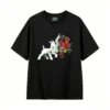 Remera Algodón Estampado Ramo Flores Diseño Premium Casual