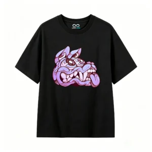 Remera Algodón Estampado Arte Abstracto Urbano Premium