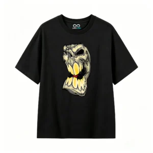 主图_1 Remera Algodón Estampado Calavera Graffiti Urbano Premium