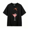 主图_1 Remera Algodón Estampada Cocktail Clavado Diseño Verano Top