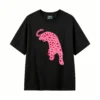 主图_1 Remera Algodón Estampado Leopardo Corazones Casual Premium