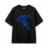 主图_1 Remera Algodón Estampado Pescado Tenedor Diseño Premium