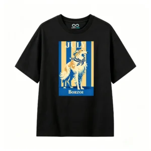 主图_1 Remera Algodón Estampada Borzoi Julio Diseño Exclusivo