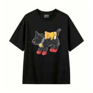 主图_1 Remera Algodón Estampado Lucky Perro Oso Diseño Kawaii