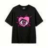 主图_1 Remera Algodón Estampado Corazón Ojo Artístico Urbano Moda