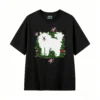 Remera Algodón Estampado Perro Chow Chow Diseño Premium