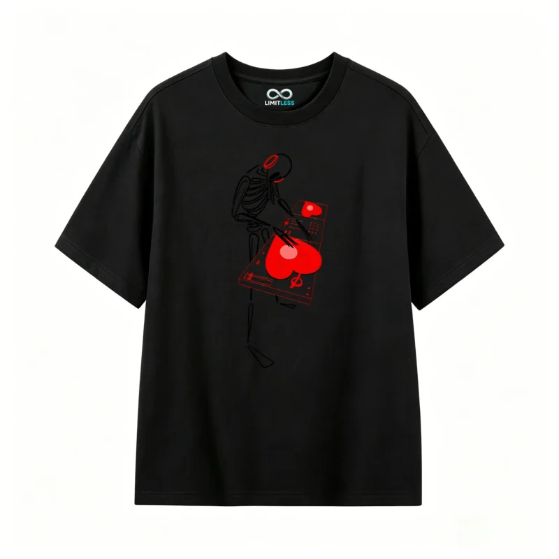 主图_1 Remera Algodón Estampado Corazón Urbano Diseño Trendy Calidad