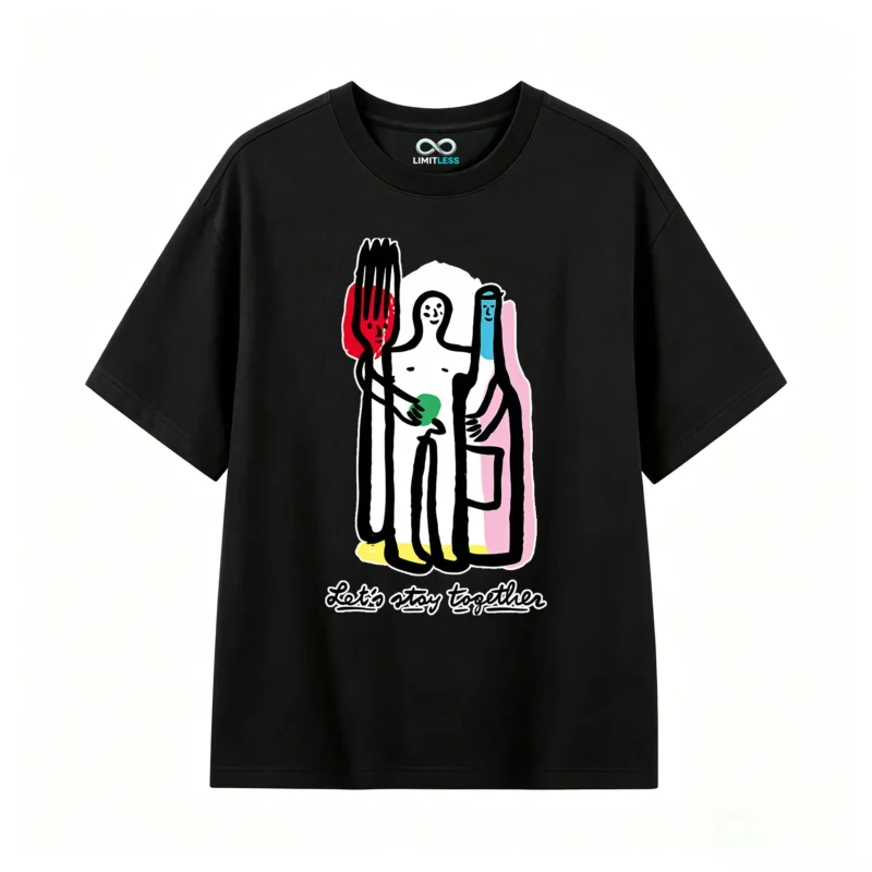 Remera Algodón Estampada Diseño Vino Arte Moderno Premium
