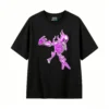 主图_1 Remera Algodón Estampado Esqueleto Neon Flame Urbano Premium