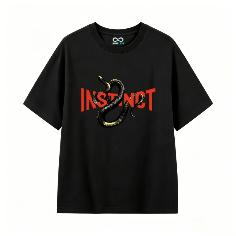 主图_1 Remera Algodón Estampada Instinct Serpiente Urbana Premium