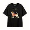 Remera Algodón Estampado Jack Russell Terrier Casual Diseño