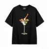 Remera Algodón Estampado Retro Martini Diseño Vintage Premium