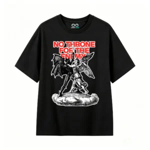 主图_1 Remera Algodón Estampa No Throne For The Enemy Heavy Metal