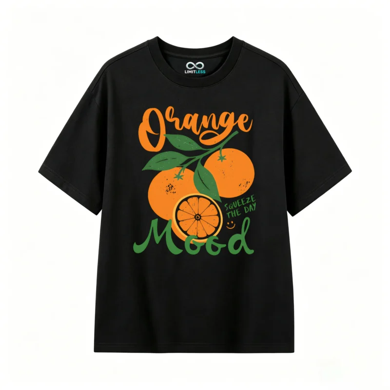 Remera Algodón Estampada Naranjas Frutas Vintage Verano