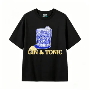 主图_1 Remera Algodón Estampada Gin Tonic Bebida Premium Calidad