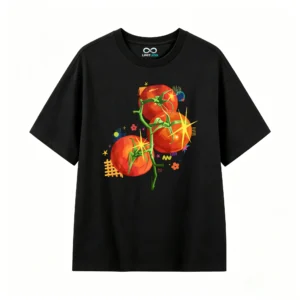 主图_1 Remera Algodón Estampado Tomate Diseño Pop Art Casual Premium