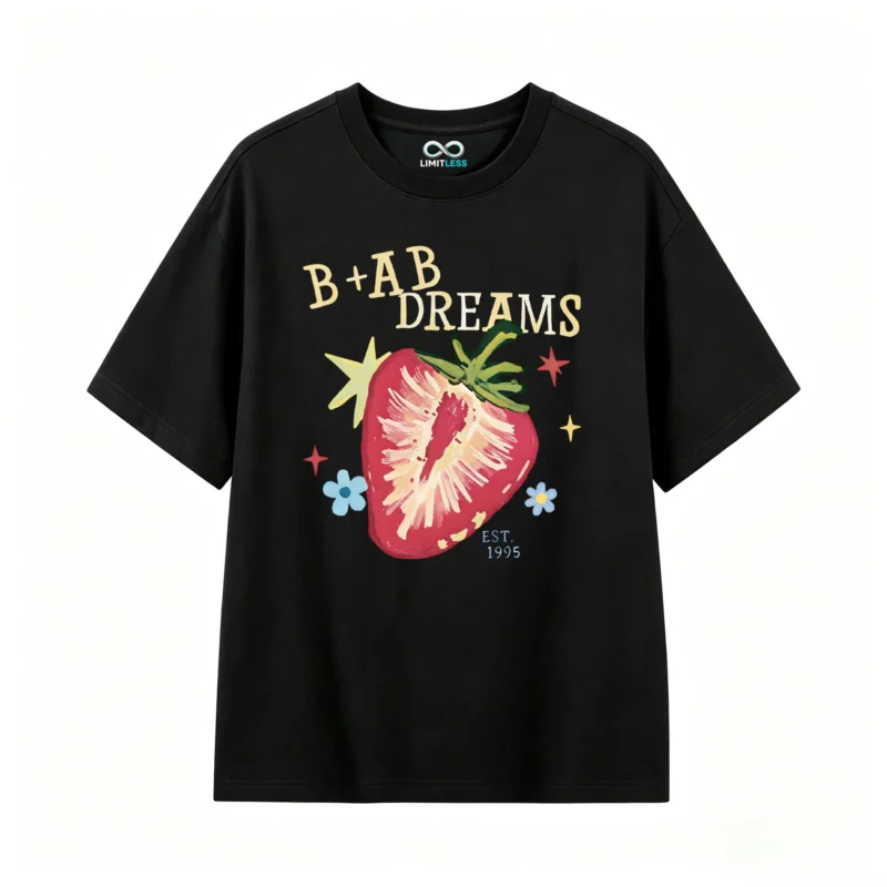 Remera B+ab Dreams Algodón Estampado Fruta Oversize Casual