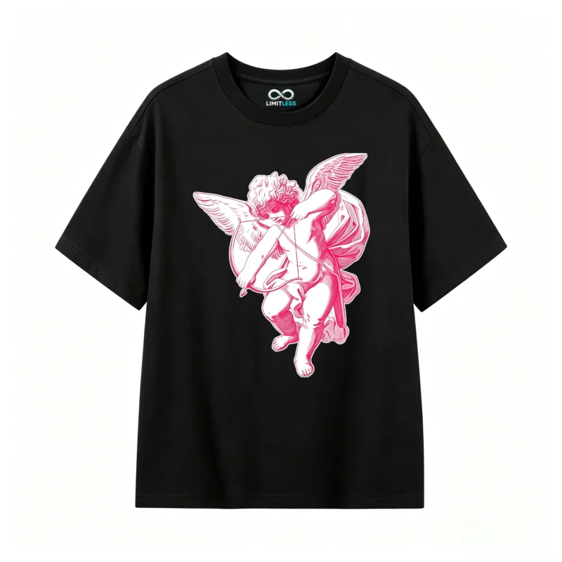 Remera Algodón Estampado Cupido Aesthetic Tendencia Premium