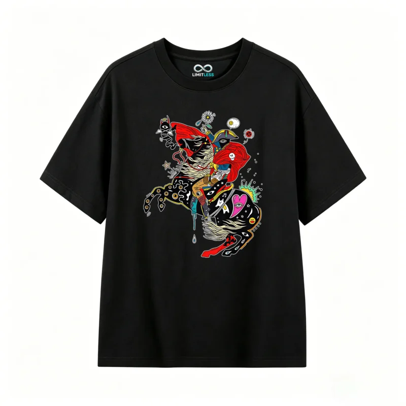 Remera Algodón Estampado Arte Surrealista Premium Urbano
