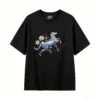主图_1 Remera Algodón Estampado Caballo Flores Diseño Místico Premium
