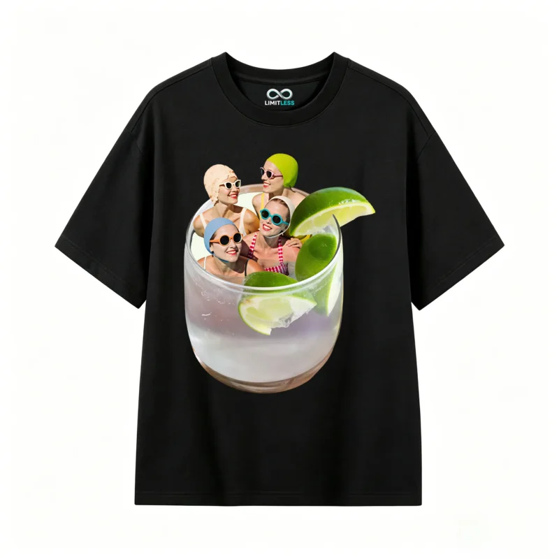 Remera Algodón Estampado Verano Diseño Soda Limón Premium
