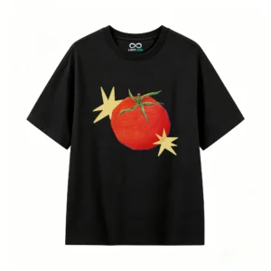 主图_1 Remera Algodón Estampado Tomate Diseño Pop Art Casual