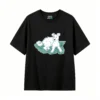 主图_1 Remera Algodón Estampado Perro Diseño Artístico Casual
