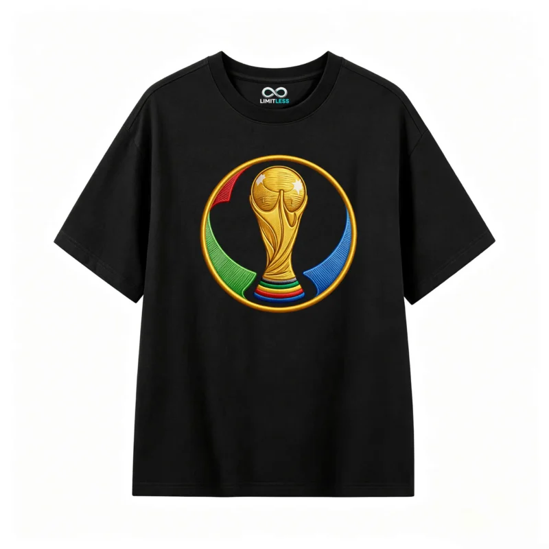 Remera Algodón Copa Mundial Estampado Premium Fútbol Argentino