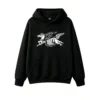 主图_1 Buzo con Capucha Algodón Estampado Caballo Fuego Diseño Oversize