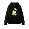 Buzo con Capucha Algodón Oveja Estampada Diseño Kawaii Moda Oversize
