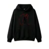 主图_1 Buzo con Capucha Algodón Estampado Alas Fuego Estilo Urbano Oversize
