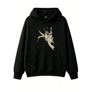 主图_1 Buzo con Capucha Algodón Estampado Hada Estilo Vintage Casual Premium