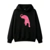 主图_1 Buzo con Capucha Algodón Estampado Leopardo Corazones Casual Premium