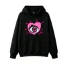主图_1 Buzo con Capucha Algodón Estampado Corazón Ojo Artístico Urbano Moda