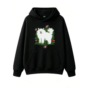 主图_1 Buzo con Capucha Algodón Estampado Perro Chow Chow Diseño Premium
