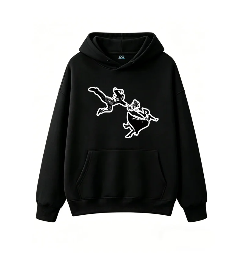 主图_1 Buzo con Capucha Algodón Estampado Urbano Diseño Deportivo Calidad