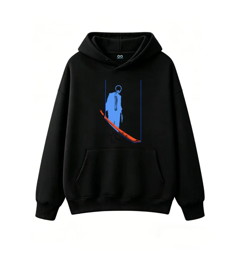 主图_1 Buzo con Capucha Algodón Estampada Anime Espada Diseño Casual Premium