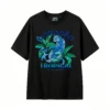 Remera Algodón Estampado Leopardo Tropical Diseño Urbano