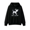 主图_1 Buzo con Capucha Algodón Estampada Perro Skater Diseño Urbano Casual