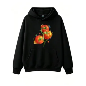 主图_1 Buzo con Capucha Algodón Estampado Tomate Diseño Pop Art Casual Premium