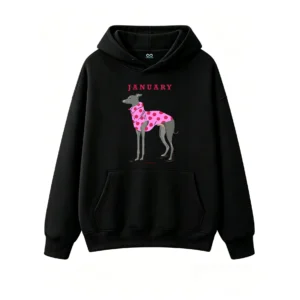主图_1 Buzo con Capucha Algodón Estampa Galgo Lunares Casual Verano Premium