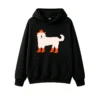 Buzo con Capucha Algodón Estampado Perro Cowboy Country Casual Premium