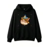 主图_1 Buzo con Capucha Algodón Estampado Gato Mago Lentes Kawaii Oversize