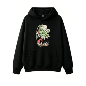 主图_1 Buzo con Capucha Algodón Estampado Monstruo Diseño Urbano Casual