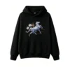 主图_1 Buzo con Capucha Algodón Estampado Caballo Flores Diseño Místico Premium